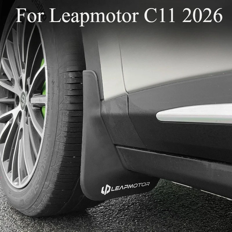 

For Leapmotor C11 2026 Mud Flaps Splash Guards Front & Rear Set, 4PCS No-Drill Bolt-On Car Mudguards,