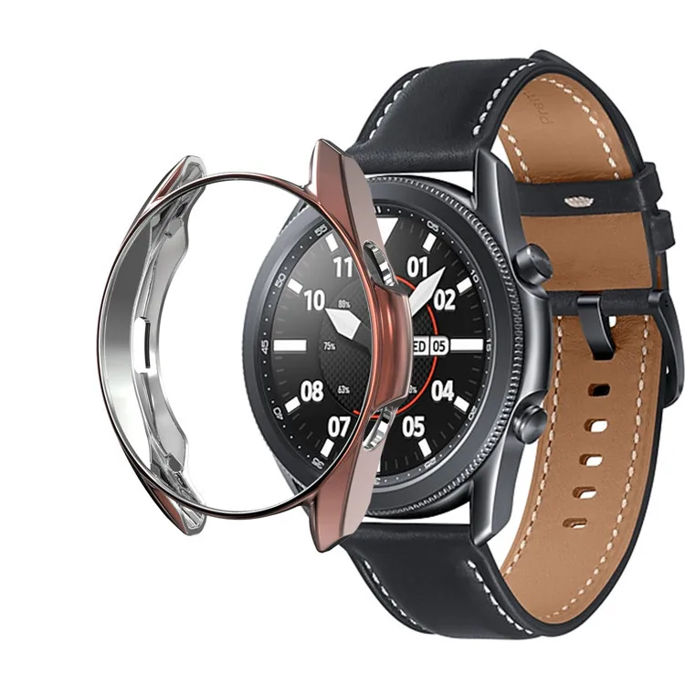 เคสTPUสําหรับSamsung Galaxy Watch3 41 มม.45 มม.ฝาครอบป้องกันกรอบอุปกรณ์เสริมนาฬิกาสมาร์ทกันชนใหม่Protector