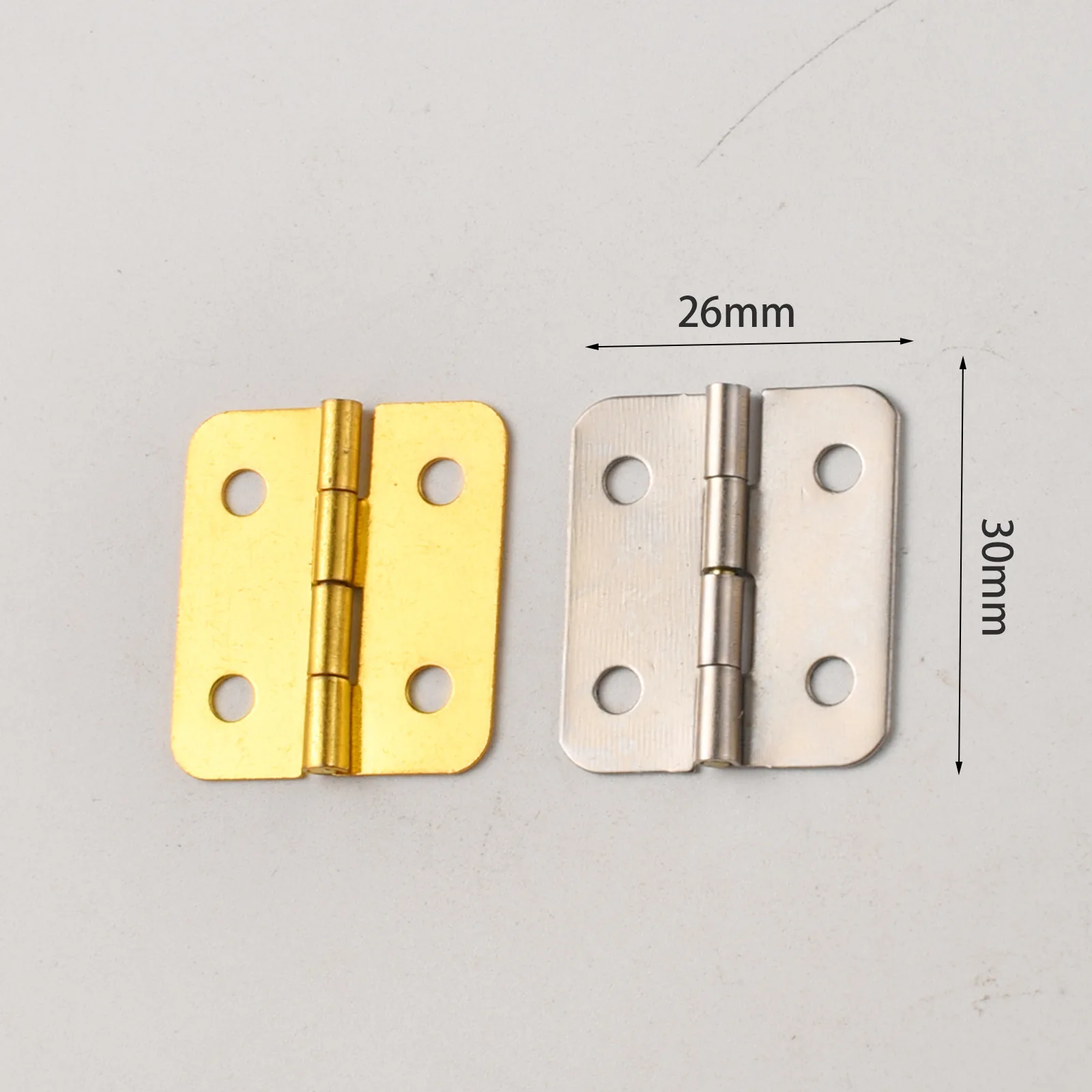 

Furniture Small Hinge Wardrobe Door Wardrobe Door Folding Flat Hinge Hinge Luggage Hardware Accessories 30 * 26mm