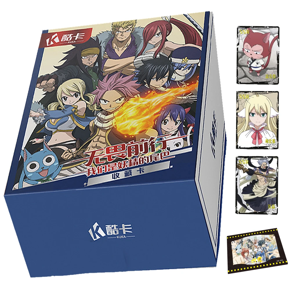 FAIRY TAIL Collection Card For Child Fantasy Magic Youth With Hot Blood Lucy Heartfilia Erza Scarlet Limited Game Card Kids Toys