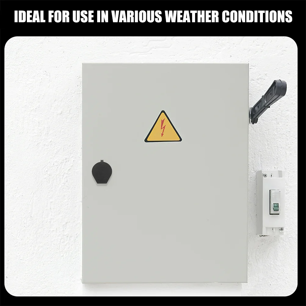 

5pcs Set of 5 Door Lock Protective Cover Air Conditioner Outdoor Unit Key Black Keys Hole