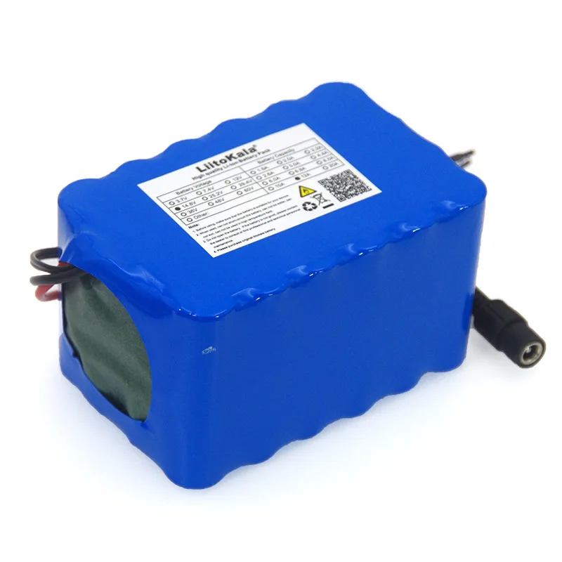 Liitokala 14.8 فولت 12Ah 18650 li-iom بطارية حزمة ليلة لمبة صيد سخان مصباح التعدين مكبر للصوت بطارية مع نظام إدارة البطارية + شاحن 16.8 فولت