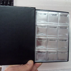 1pc 120 Bags Coins Collection Book Album Home Decor Holders Double Row Scrapbook For Storing And Displaying Commemorative Coins
