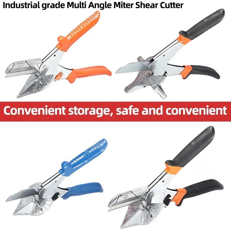 Multi Angle Miter Shear Cutter 45-135 Degree Adjustable Angle Hand Cutting Tools Mitre Siding Wire PVC/PE Plastic Pipe Hose Duct