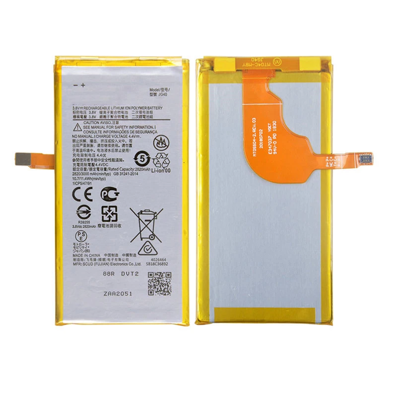 100% Original  JG40 3000mAh Battery For Motorola  G7 Plus G7Plus Global XT1965-3 XT1965-2 XT1965 XT1965-6  Phone Batteries+Tools