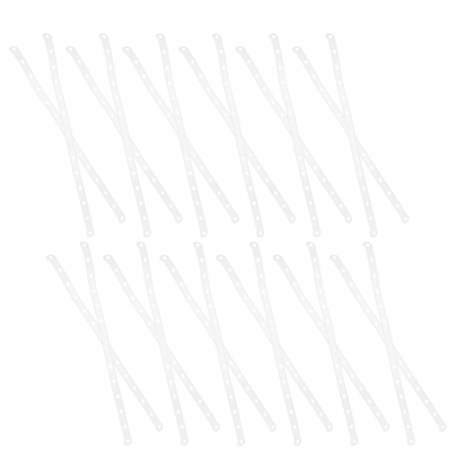 30 Pcs Hangers for Clothes Closet Hanging Strips Coordinate Display Clips Hooks White Clothing Storage Coat Connecting Rack