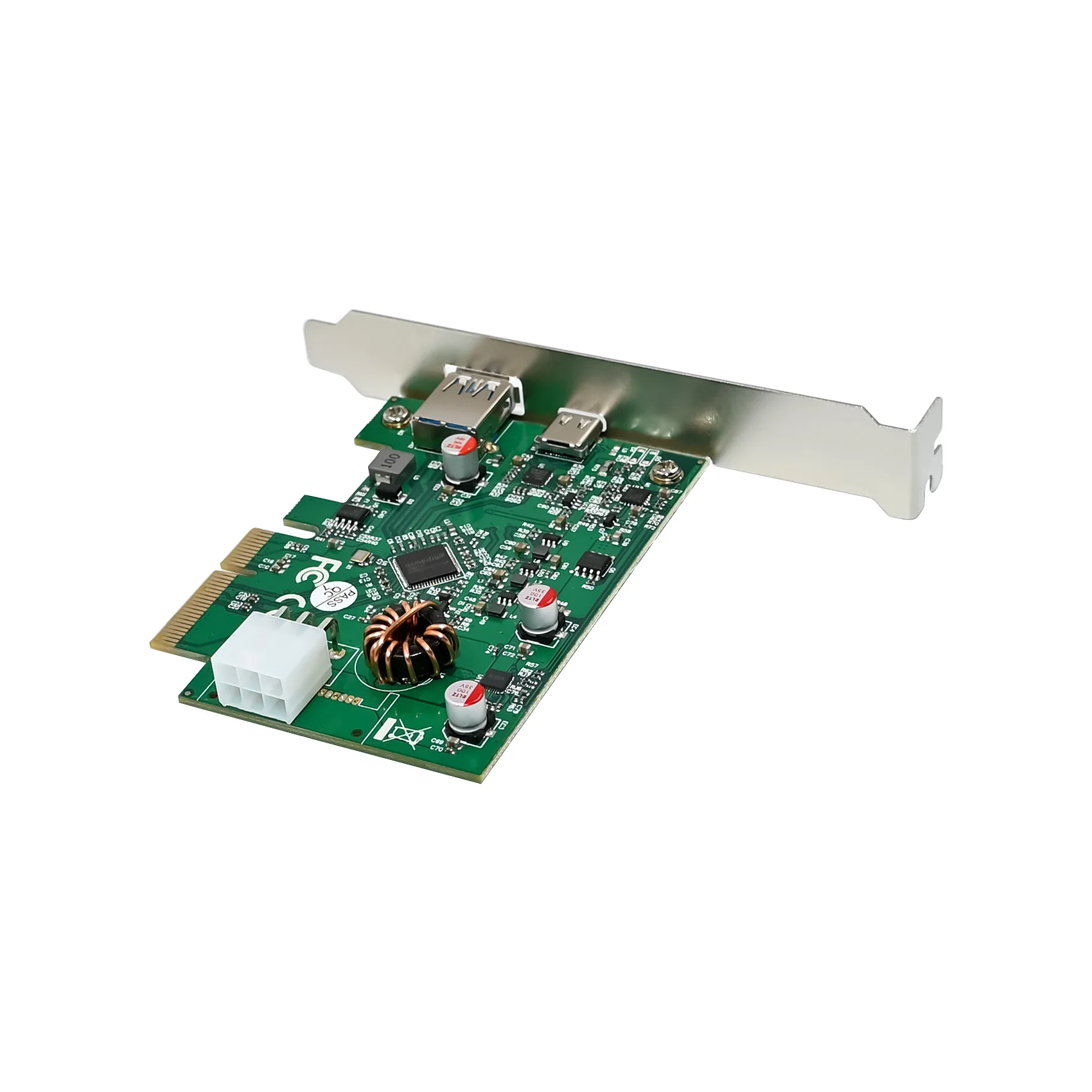 Tarjeta extendida SUNWEIT ST688 PCIe X4 ASM3142 USB3.1-C+A&PD3.0