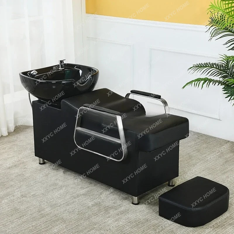 

A FG17Half-Lying Barber Shop Fashion Shampoo Chair Simple
