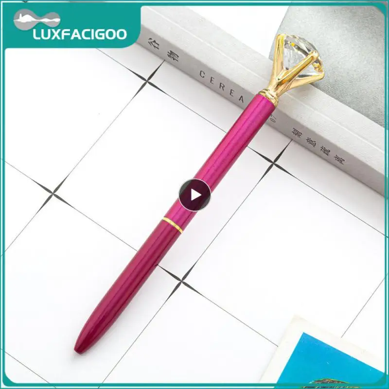 ปากกาเครื่องเขียนใช้ในครัวเรือนตัวเลือกของขวัญที่สมบูรณ์แบบการออกแบบที่ทันสมัยประสบการณ์การเขียนที่ราบรื่นทนทานปากกาคริสตัลกันน้ํา