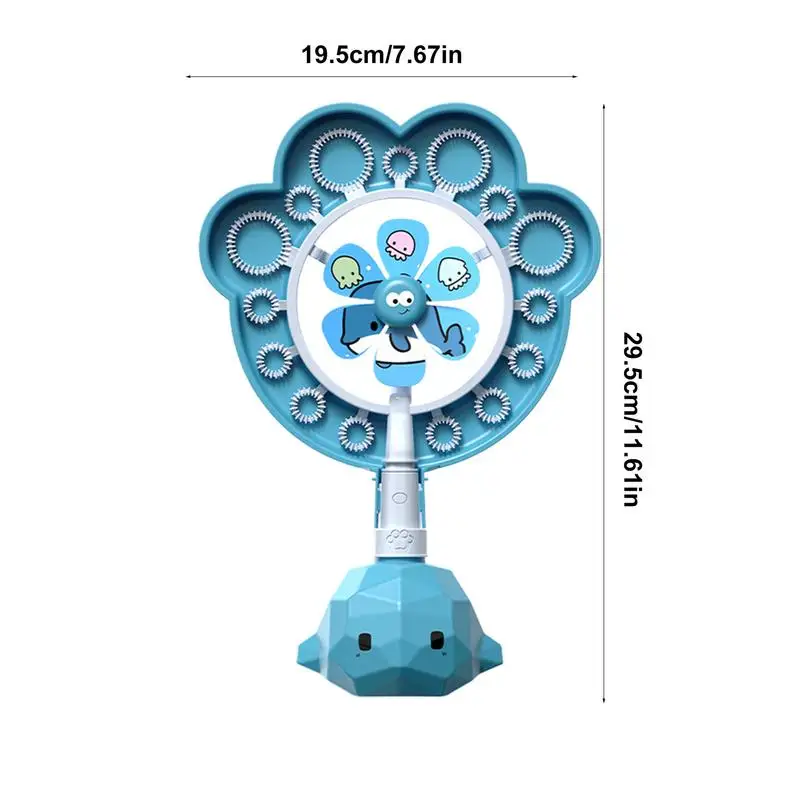 Mulino a vento Bubble Wand Outdoor Party Handheld Windmill Bubble Machine Creative Windmill Spinner Bubble Blower Kid giocattoli divertenti per