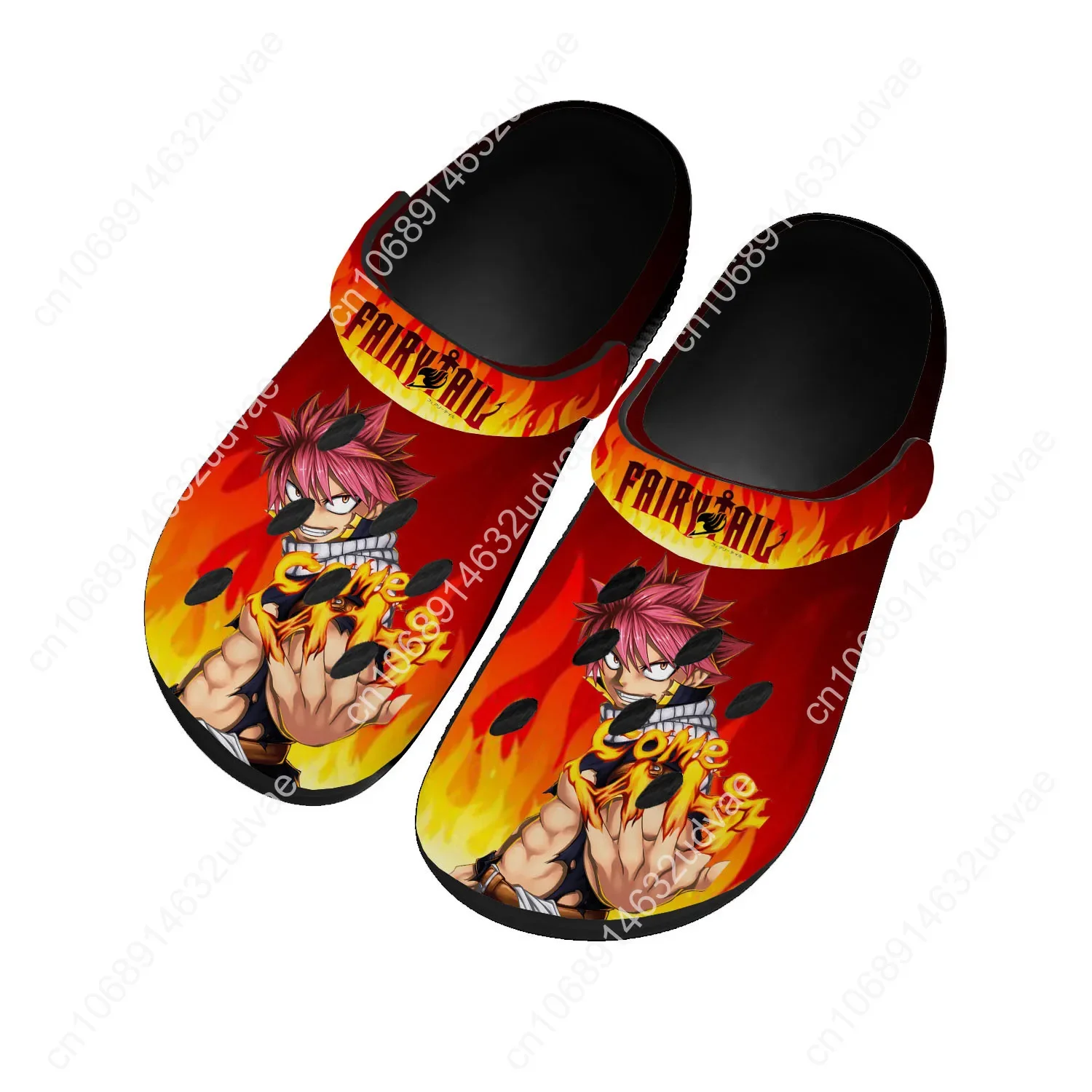 Natsu Dragneel Water Shoe Men Women Teenager High Quality Fashion Home Garden Clogs Custom Sandals Beach Breathable Hole Slipper