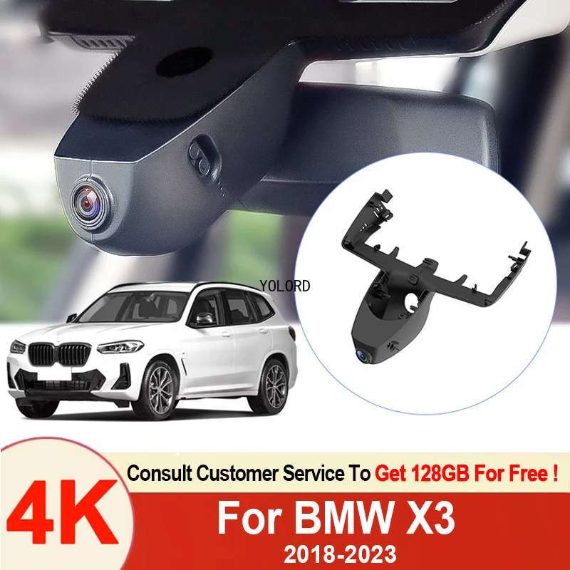 

4K Dash Cam 2160P WiFi 24Hrs Packing OEM Style Special Car DVR for BMW X3 iX3 xDrive30i xDrive25i iX Xdrive XDrive50 2018-2023