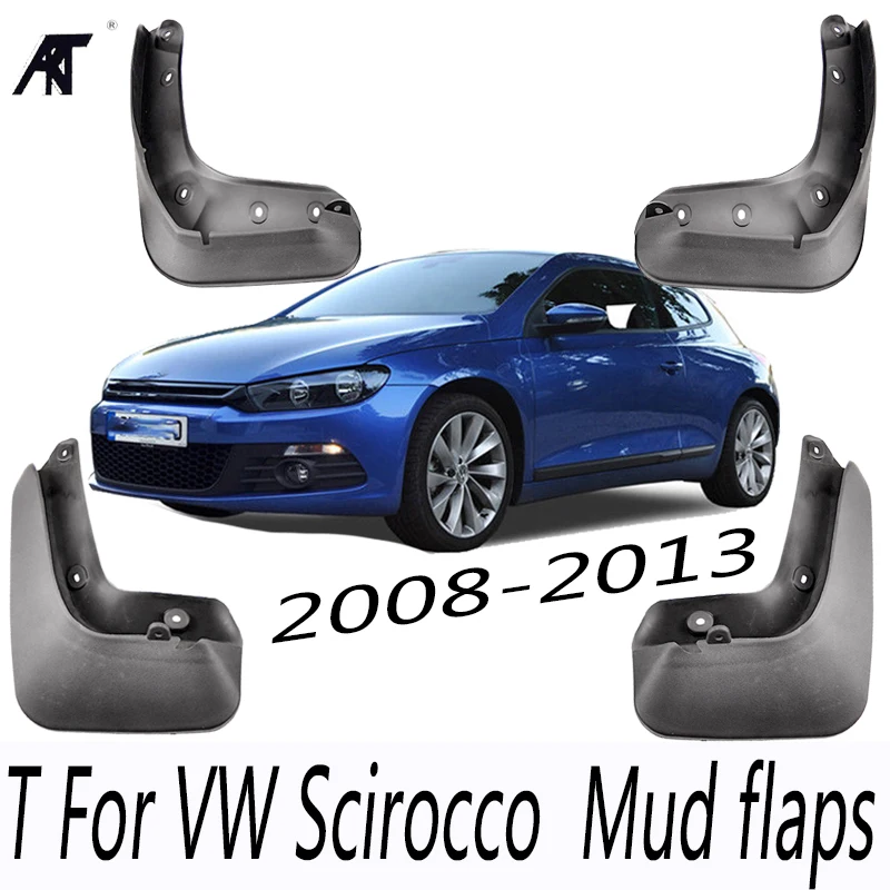 Car Mudflap for Volkswagen VW Scirocco 2009~2017 Fender Mud Guard Splash Flap Mudguards Accessories 2010 2011 2012 2013 2014