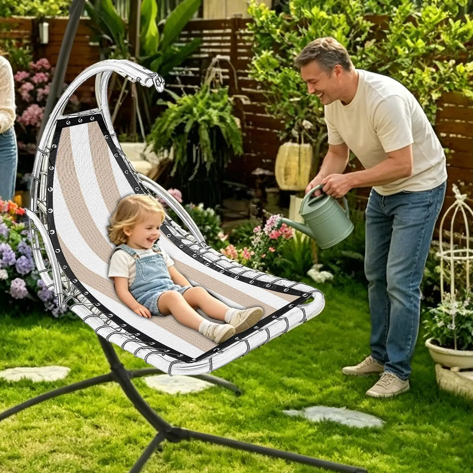 Swinging Chair Replacement Fabric Chaise Fix Accessories Lounge Chair Seat Cloth Replacement For Outdoor Yard Camping Picnic