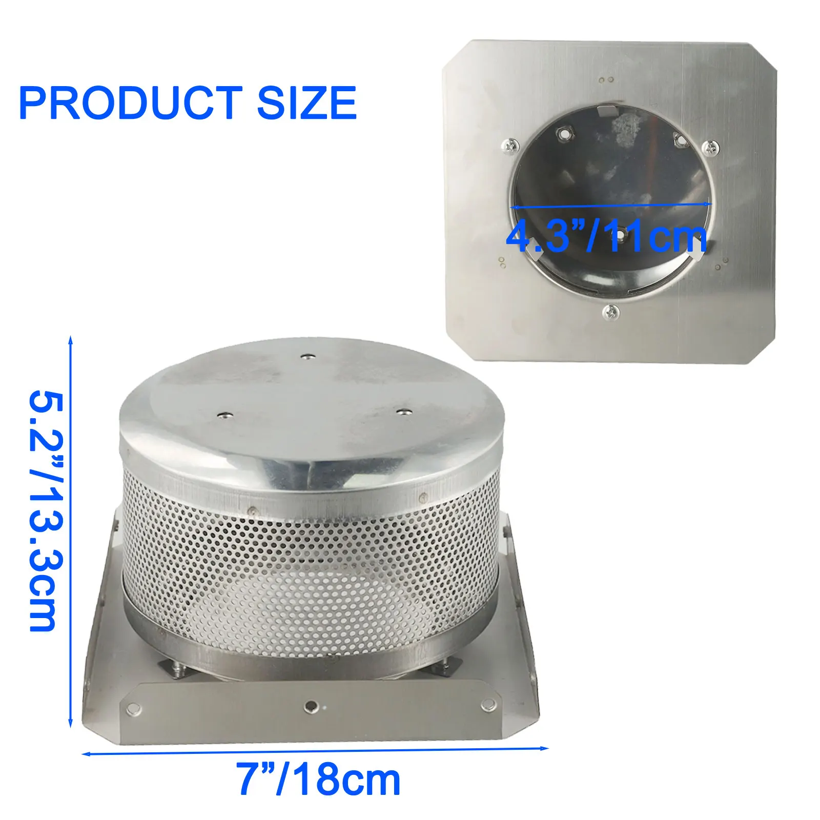 

Compatible With Pyramid Patio Heaters Replacement Part Sliver Stainless Steel Threaded Holes 304 Stainless Steel