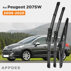 Wiper Front & Rear Wiper Blades Set For Peugeot 207 Hatchback 2006-2020 Windshield Windscreen Front Rear Window 26