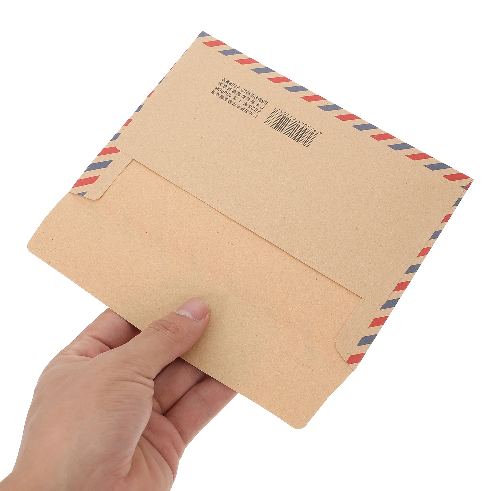 48 個ヴィンテージ封筒クラフト紙航空便文具セットカードはがき便箋結婚式招待状