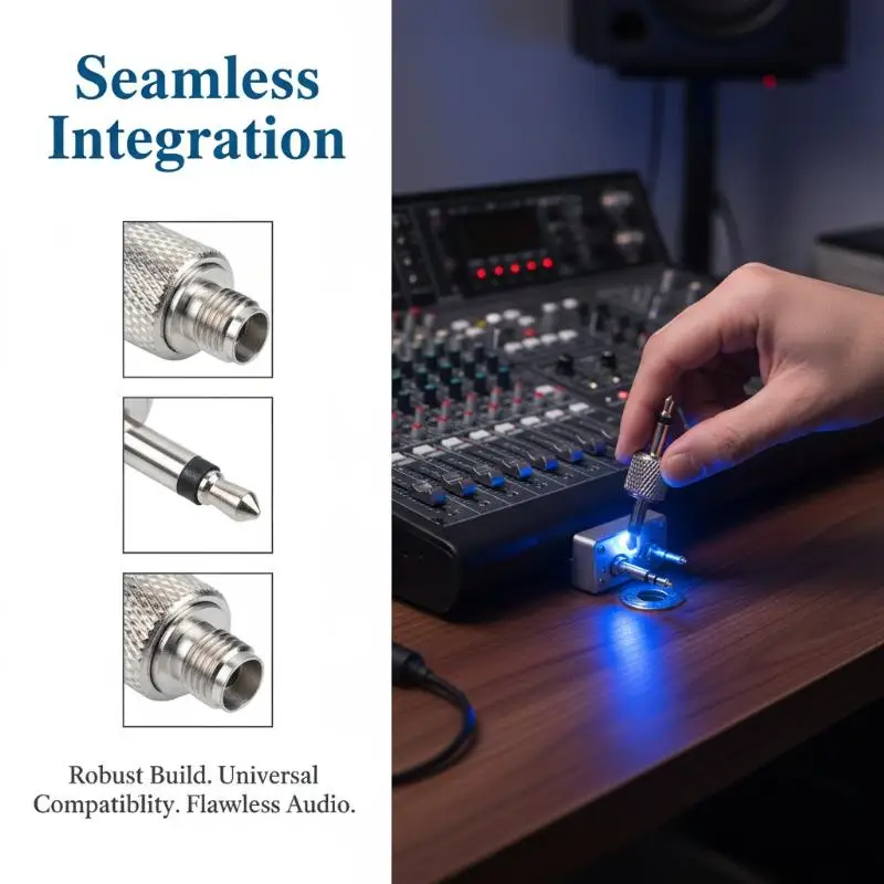 SMA Female to 3.5mm Mono Connector Adapter 1 3 5PCS for Headphone Audio Radio Practical Test Use