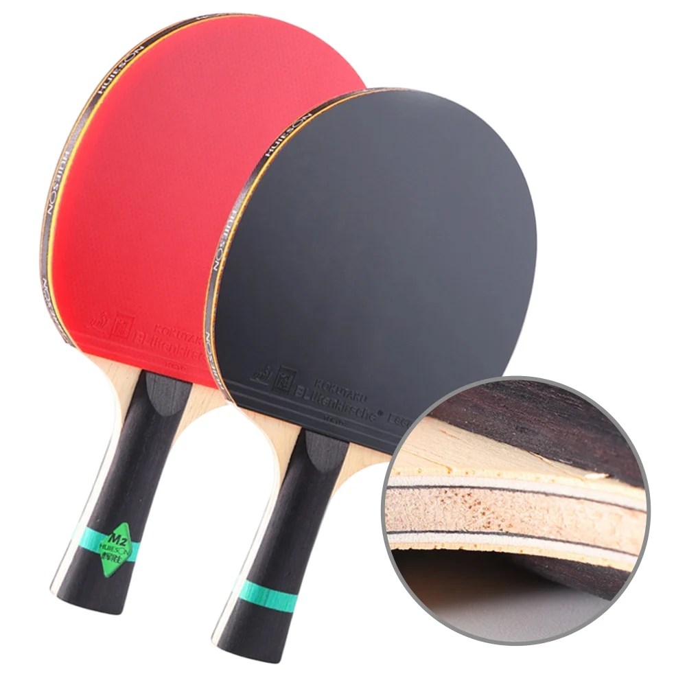 

Professional Table Tennis Paddle with Carbon Layers for Fast Attack and Defense Suitable for Beginners to Advanced
