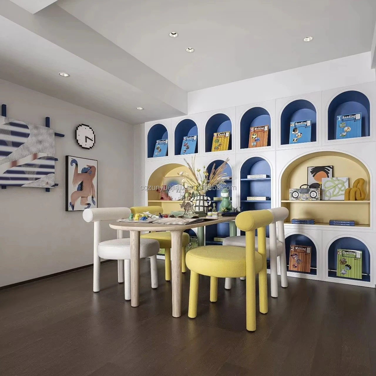 

Direct Factory Sales Haute Couture Space Design Children's Room Furniture Set-Wood Tables Chairs Beds Wardrobes for Hotels