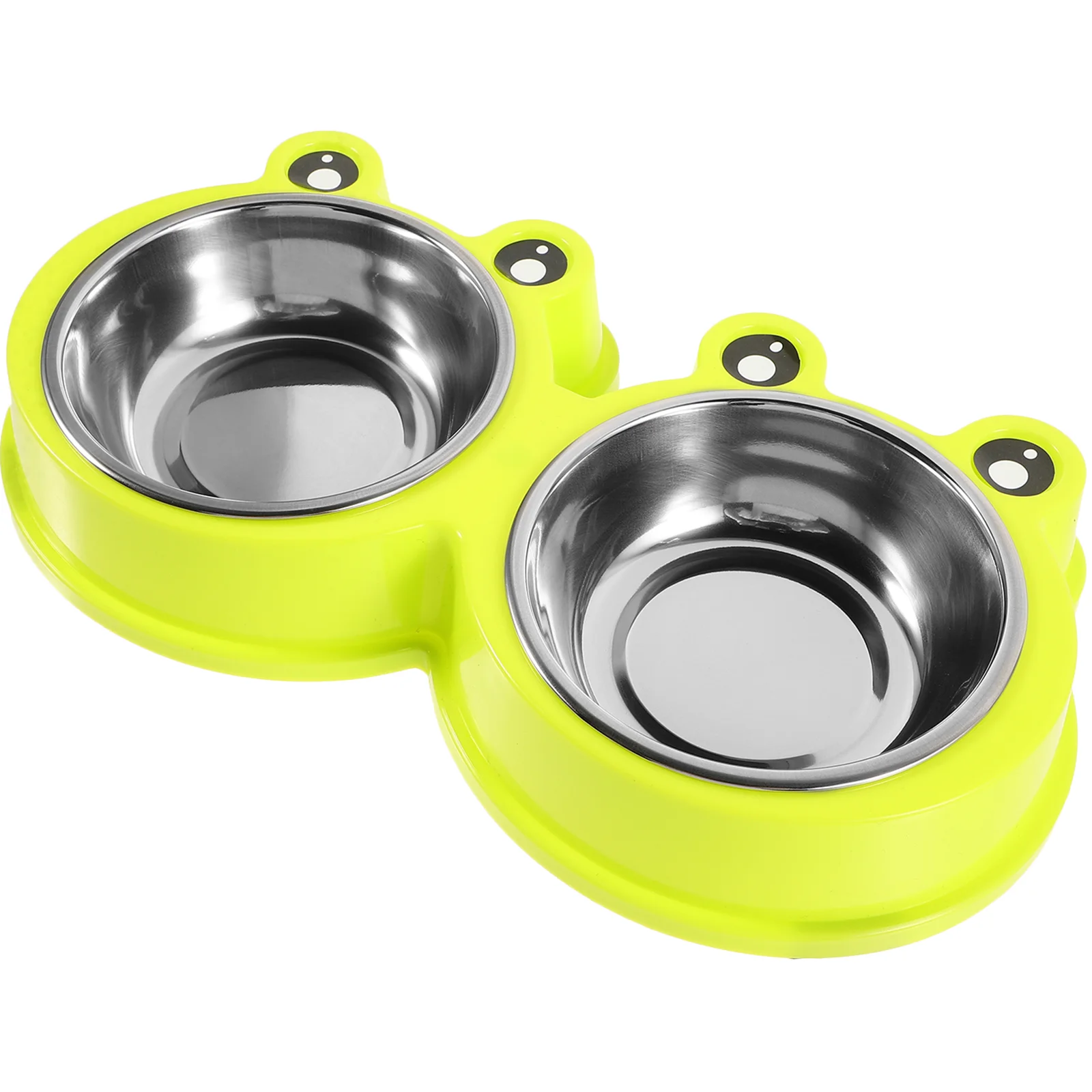 

1Pc Pet Dog Bowl Slow Feeder Cat Slow Feeding Double Bowl Puppy Cat Eating Dish Dog Eating Feeder Pet Double Bowl