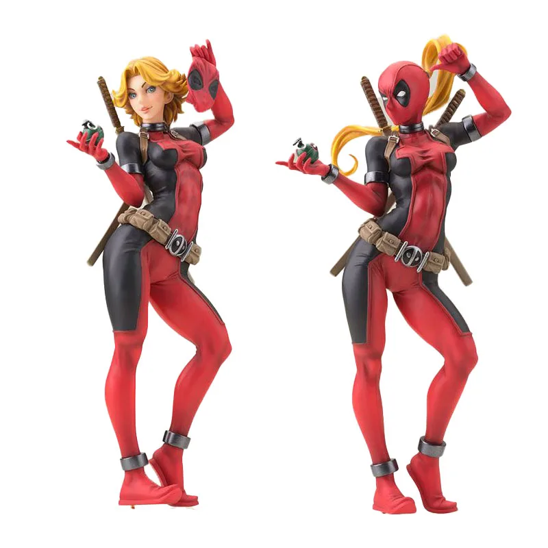 

Stock Original Kotobukiya 1/7 MARVEL BISHOUJO STATUE UNIVERSE Lady Deadpool Action Anime Figure Model Toys Collection Doll Gift