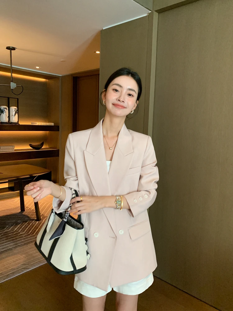 

Maven Lin классический свободный костюм H-образной формы на одной пуговице, женский повседневный костюм Ele Sle Long Sve обычной длины