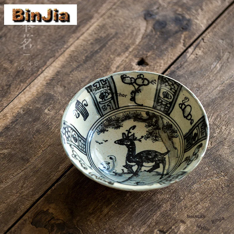 pot-de-cerf-peint-a-la-main-support-de-roulement-tapis-anti-brulure-table-de-brassage-sec-plateau-a-the-sous-verres-tieguanyin-service-a-the-chinois-artisanal