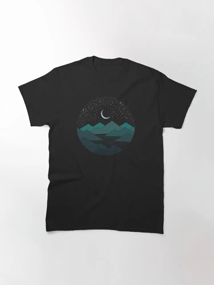 Between The Mountains And The Stars Classic T-Shirt Casual O-Neck Tee Shirts Streetwear