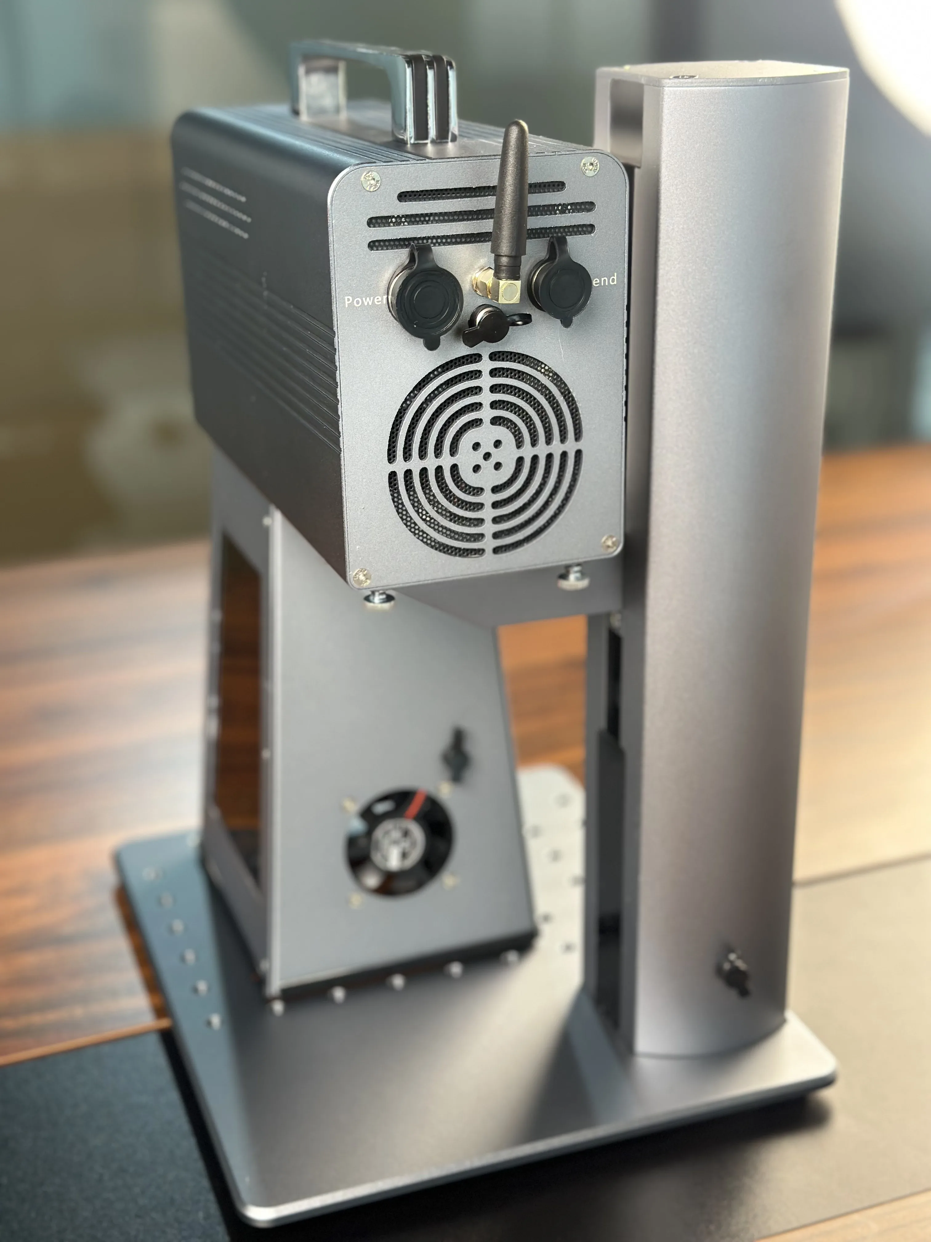 

Двойной светильник 1064 нм волоконный лазерный маркировочный станок 10 Вт 455 нм лазерный гравер подходит для гравировки металла, пластика, кожи, дерева, бумаги