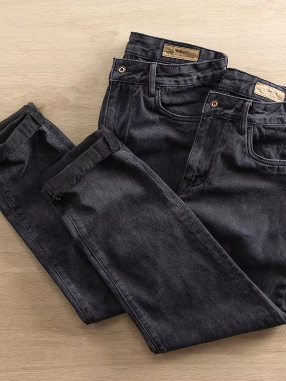 

Retro American Sle Men's Jeans 2024 New Heavyweight Pr Straight Leg Casual Pants Carbon Waed Youth Faion Long Pants