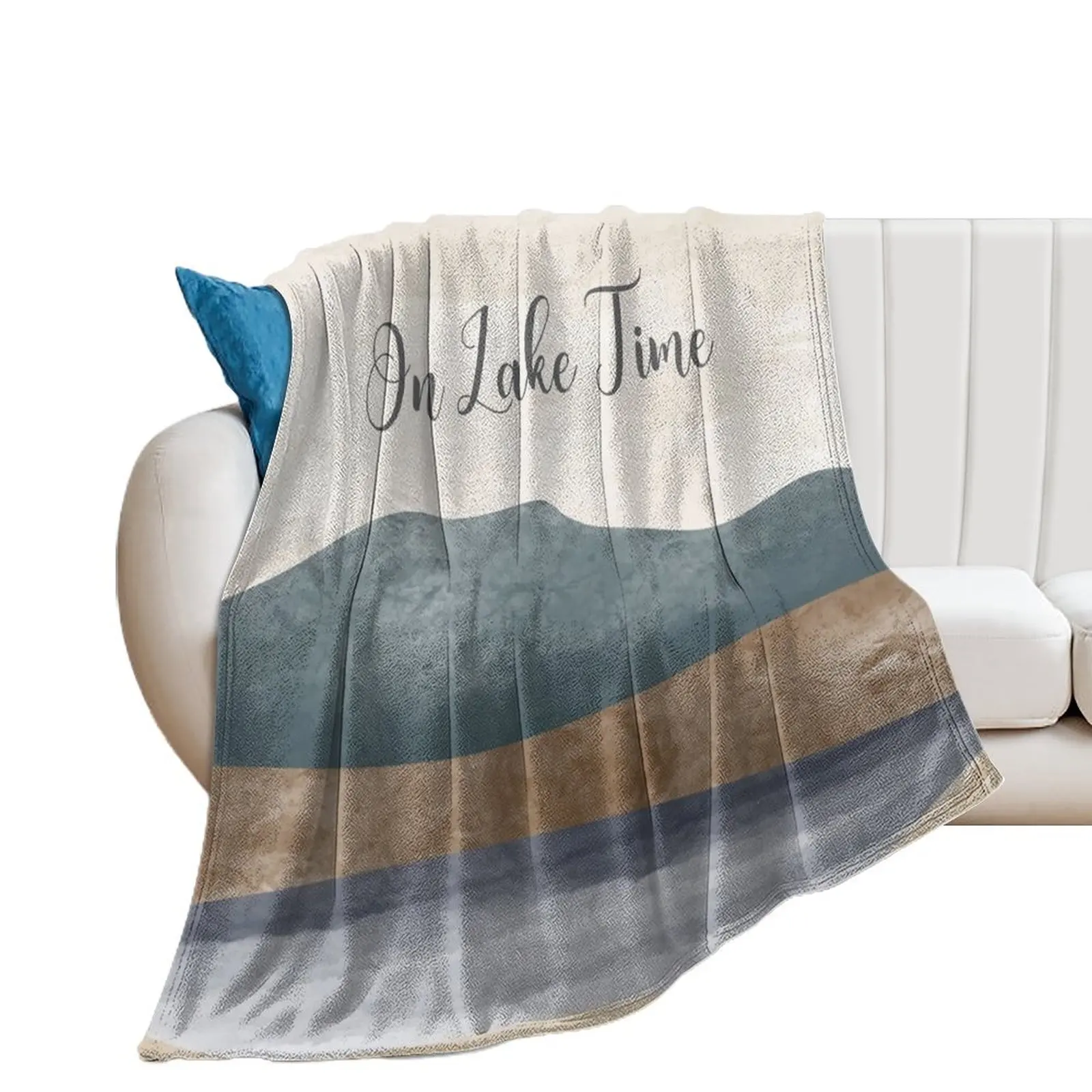 lake house, enjoy every moment, lake, lake house blanket, lake house gift, grey house Throw Blanket Decorative Beds Blankets