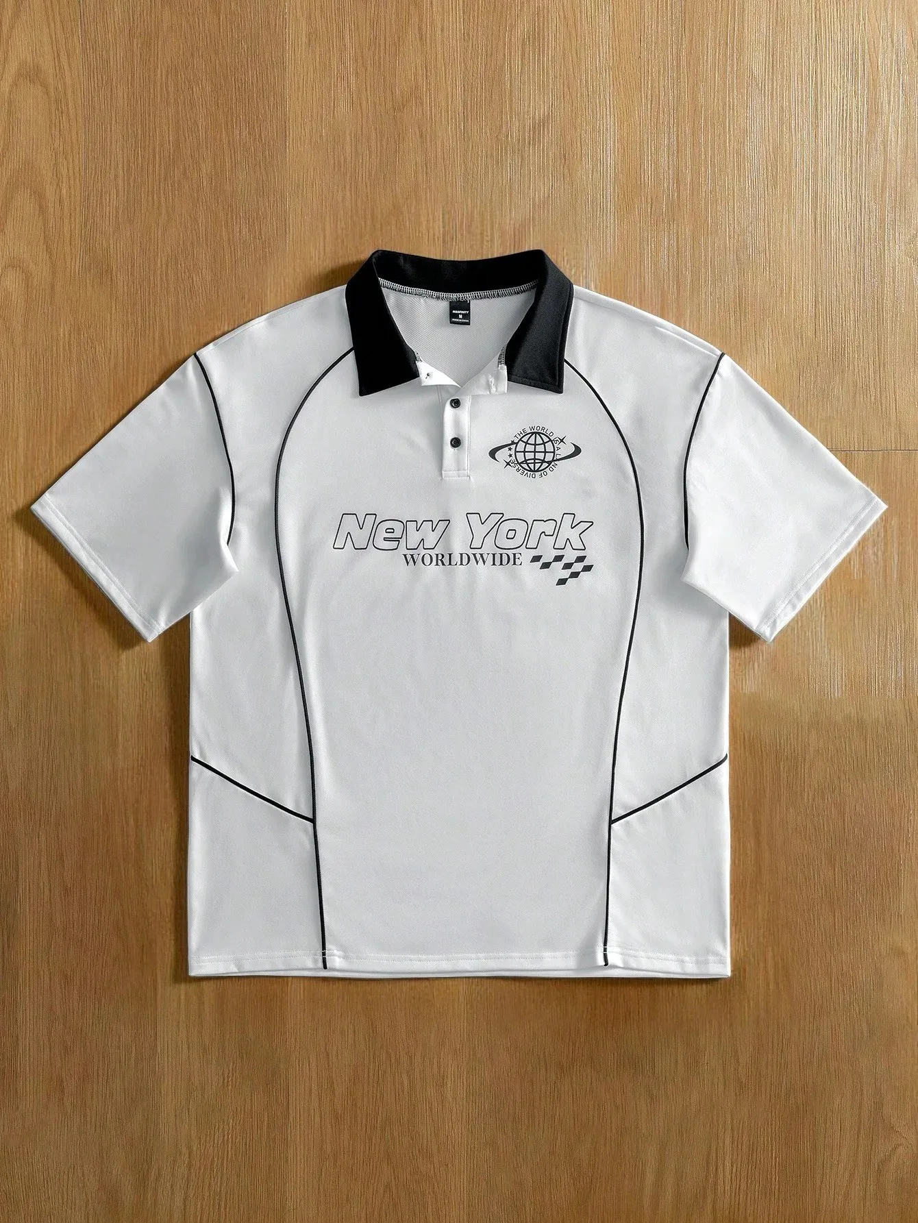 2026 Summer New Style Men's Polo Shirt with Letter Print Breathable Lightweight Casual and Fashionable
