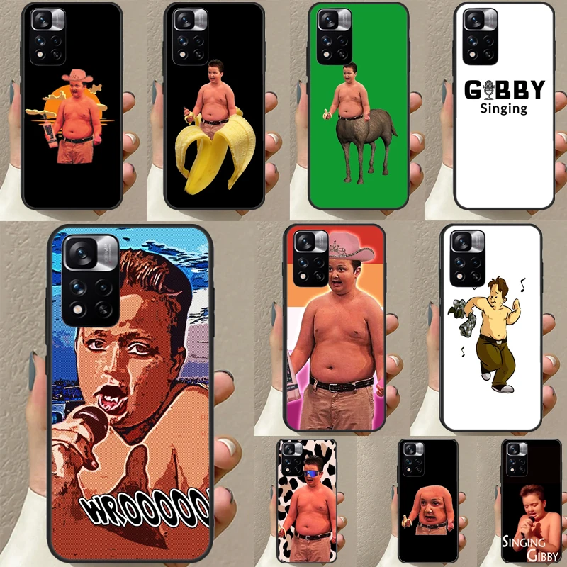 Funny Gibby  Singing From Icarly Case For Redmi Note 12 Pro Cover For Redmi Note 10 8 9 11 Pro 8T 9S 10S 11S 12S 9C 10C 12C