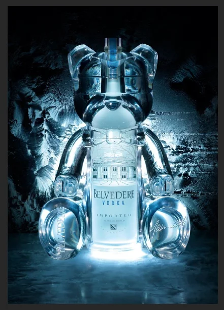 Letrero metálico de Belvedere Vodka para bar, pub, man cave, she shed, garaje, casa, placa decorativa para habitación, decoración metálica.
