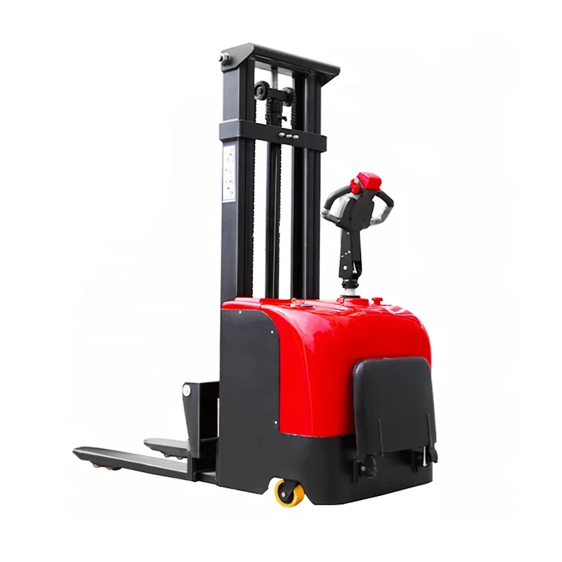 Customized 1 Ton 1.2 Ton 1.5 Ton Electric Pallet Stacker with Wider Legs Automatic for Retail Restaurants Farms