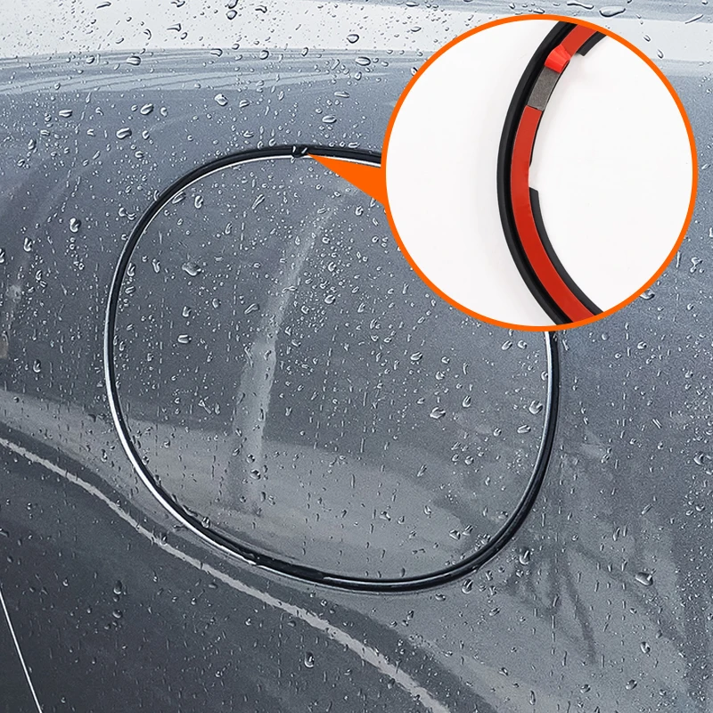 Car Charging Port Dust Plug Protective Cover Rubber Sealing Ring Charging Port Sticker For Byd Han Ev/Dmi 2022 2023 Accessories