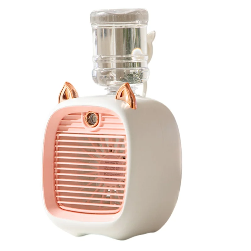 

B25B портативный мини-вентилятор для кондиционера USB-охладитель воздуха вентилятор-увлажнитель для офиса и дома крутой вентилятор C розовый белый