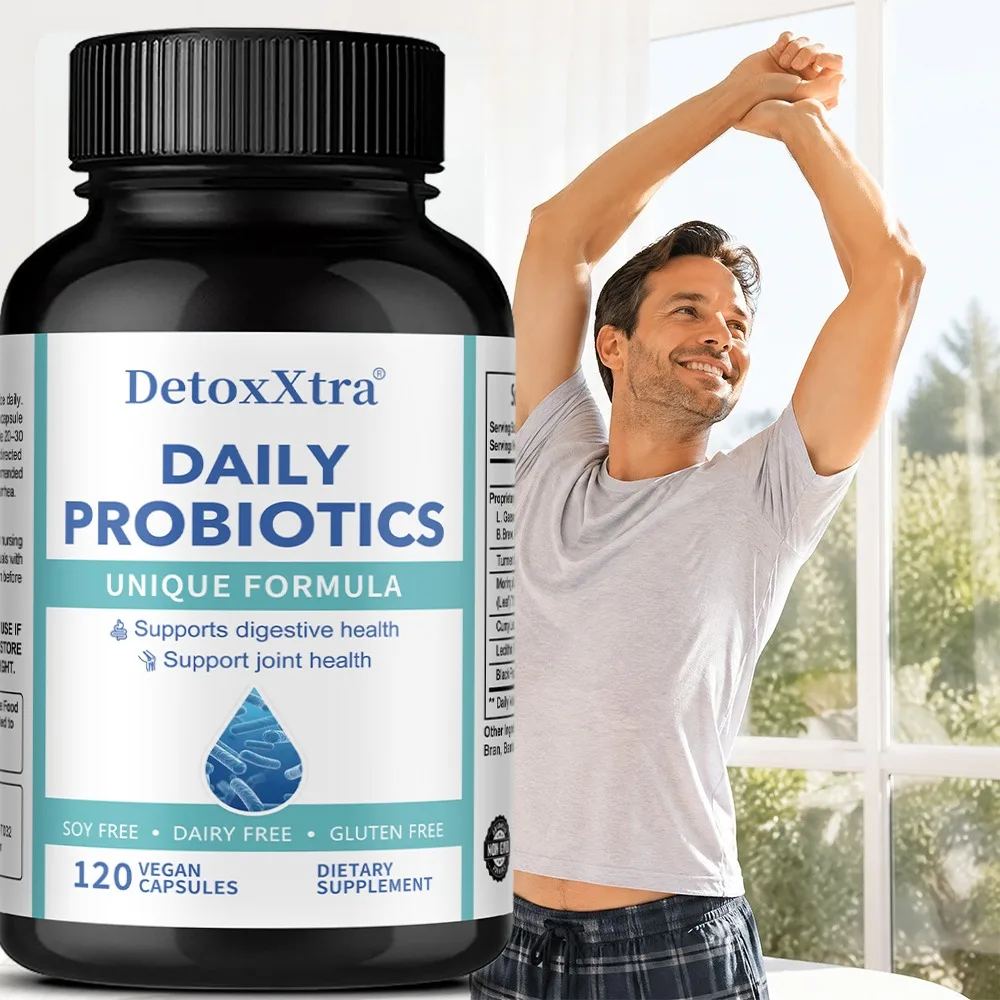

Daily Probiotics - Help with Intestinal Health, Nutrient Digestion, Weight Management, Bloating Relief, 120 Capsules