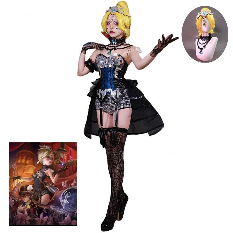 Identity V Kroto Dancing Girl Cosplay Costume Game Identity V Margaretha Zelle Cosplay Kroto Dress Party Anime Role Play Suits