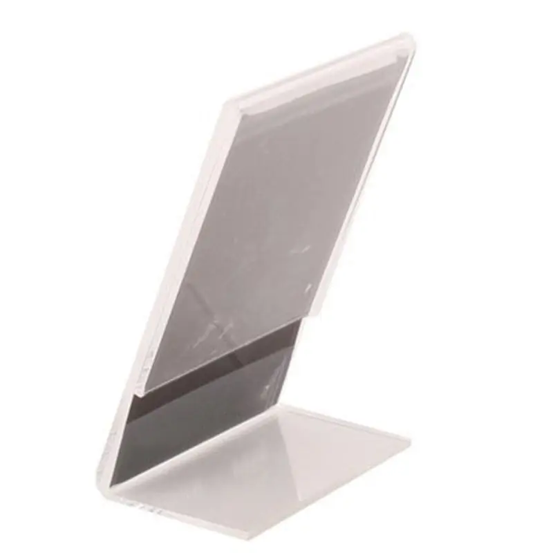 GTBL 25Pcs Office Acrylic Display Leaflet Stands Counter Plastic Message Board Menu COLLEGE Holder For Business Poster