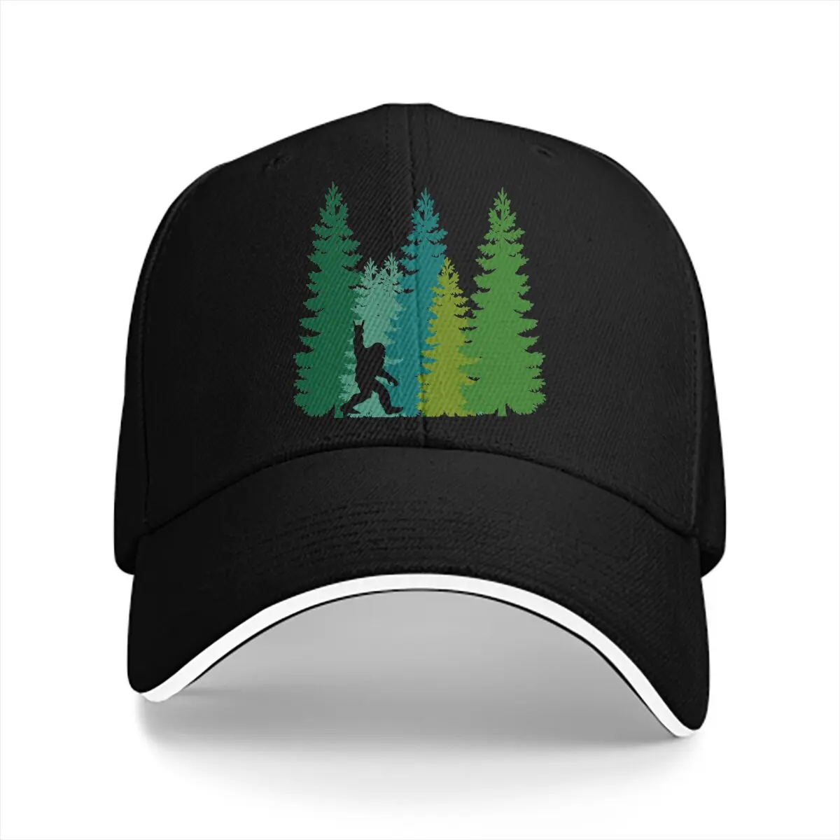 

I Saw Believe Me Bigfoot Sasquatch Multicolor Hat Peaked Women's Cap Personalized Visor Protection Hats