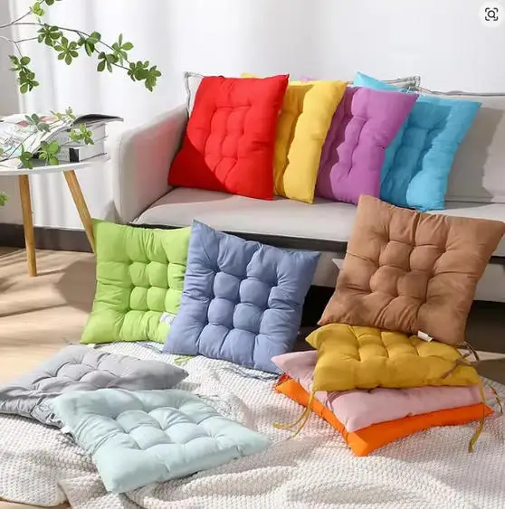 1PC Chair Cushion Square Mat Cotton Upholstery Soft Padded Cushion Pad Office Home Or Car Garden Sun Lounge Seat Cushion