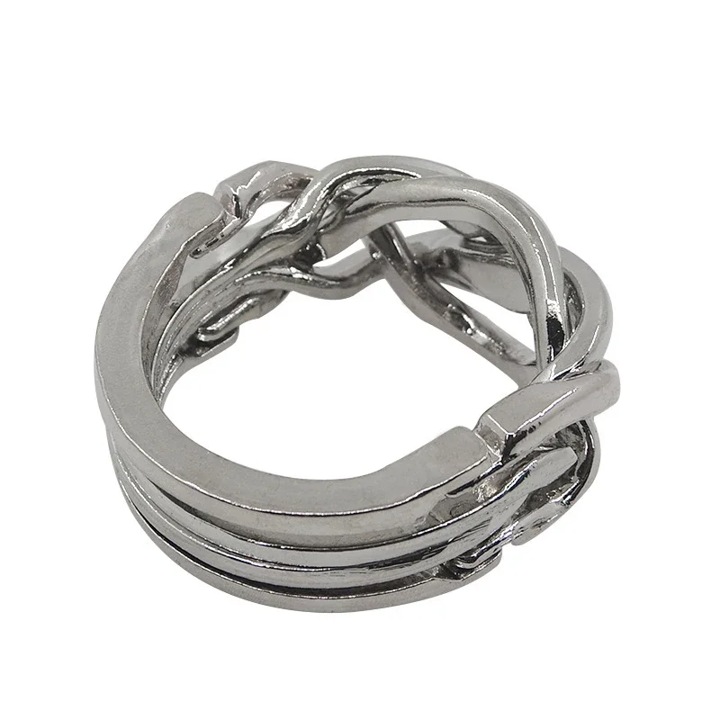 Magic Ring Puzzle sblocco giocattoli Classic IQ Metal rompicapo Cast Puzzle gioco giocattoli intellettuali per adulti bambini