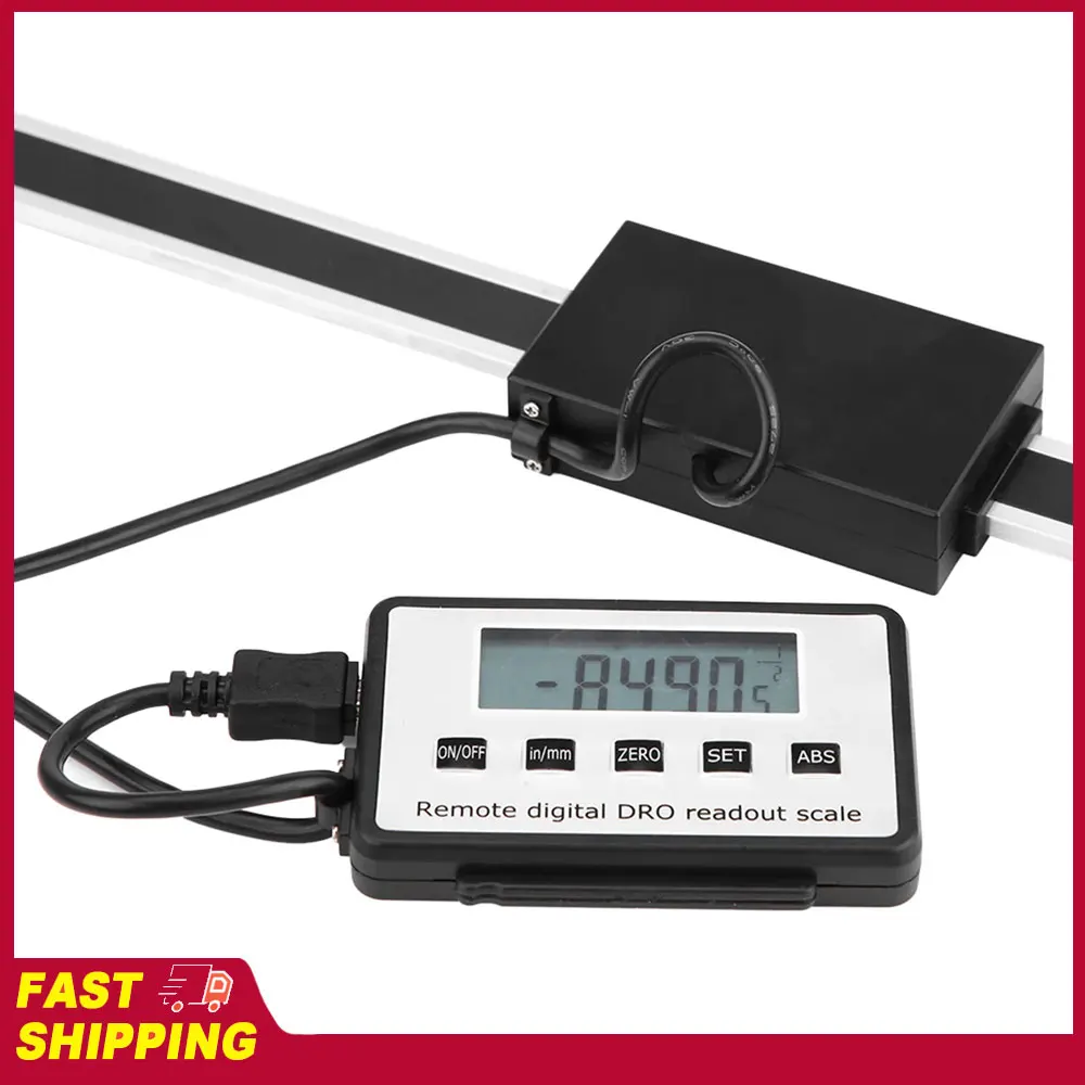 0‑600mm Accurate Digital Linear Scale LCD Readout Kit for Milling Machines Lathes 600mm Readout Scale Remote Linear Scale