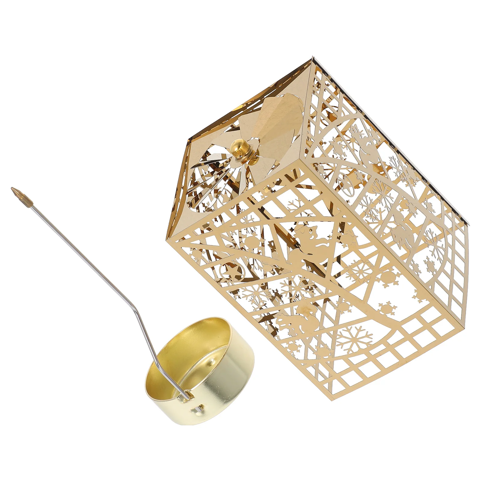 

Rotating Christmas Holder Premium Tabletop Stand for Christmas Party Decor Decorative Candleholder Gift Idea