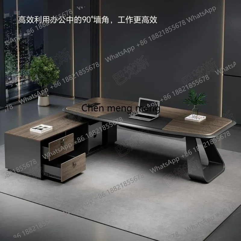 Boss office desk and chair combination manager desk office set boss  large class boss desk