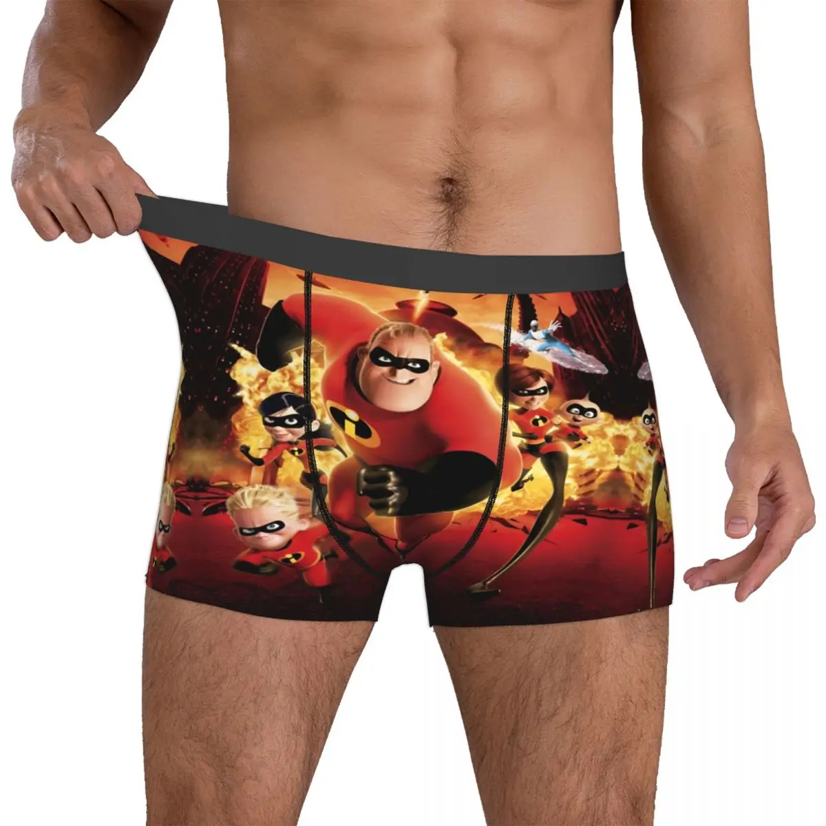 

Мужские трусы-боксеры Custom I-Incredibles с принтом Elastigirl Violet Dash Jack, мягкие трусы-брифы