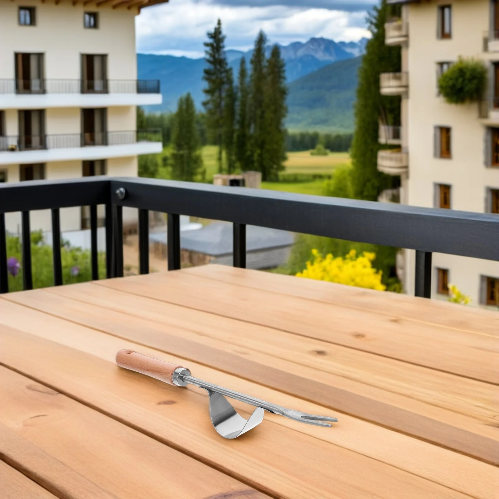 

Weeding Fork Stainless Steel Manual Weeding Tool Wood Handle Garden Root Remover Yard Lawn Household Extractor Portable Weeder