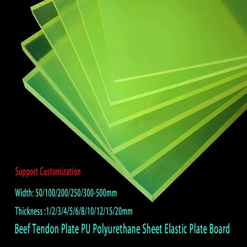 High Elasticity Beef Tendon Pattern PU Sheet 1-20mm Thick 50-500mm Width Polyurethane Board